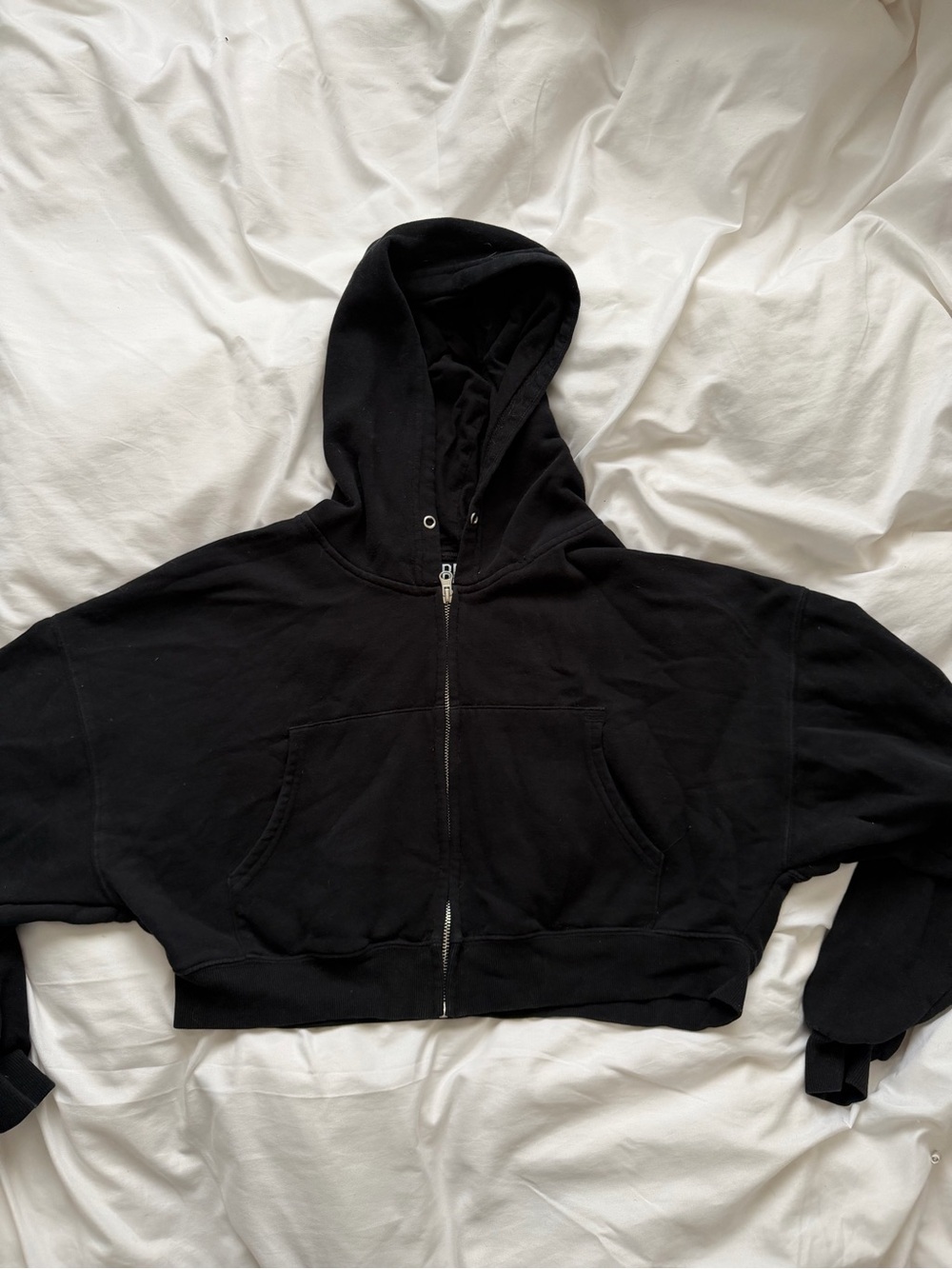 BDG Cropped Zip-up Hoodie